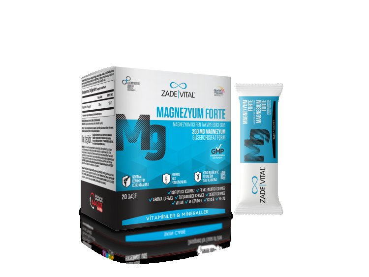 Magnezyum Eksikliğine Karşı Zade Vital Magnezyum Forte