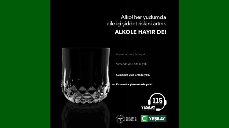 Yeşilay'dan Alkol Ve Aile İçi Şiddet İlişkisine Dikkat Çeken Kampanya