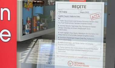 Eczacılardan Reçeteli Afişle Önemli Çağrı