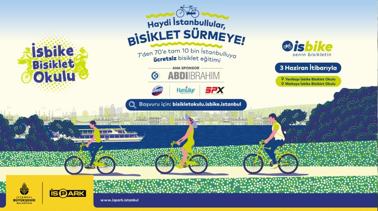 Abdi İbrahim ve İBB'nin İsbike Bisiklet Okulu’na Yoğun İlgi