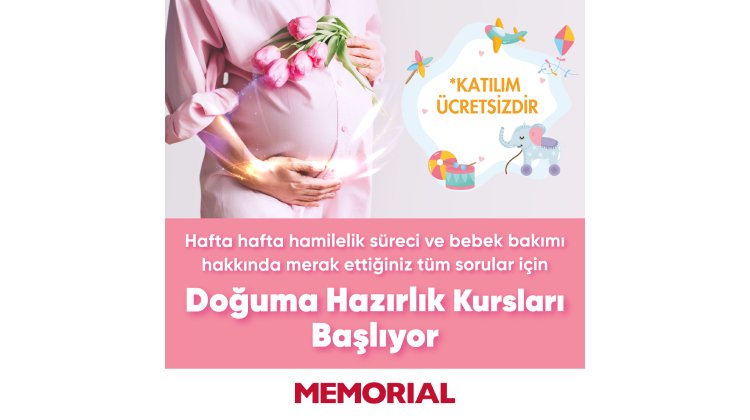 Memorial Doğuma Hazırlık Kursuları Başlıyor