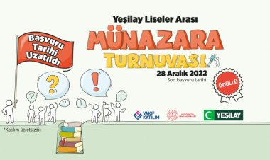 Yeşilay Liseler Arası Münazara Turnuvası Başlıyor