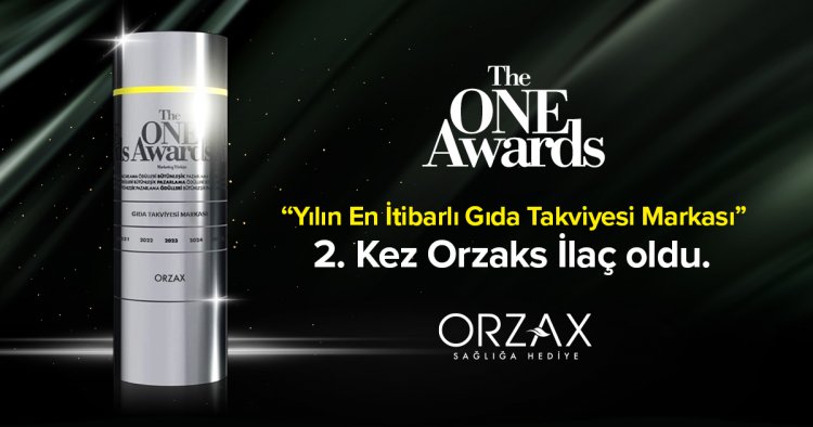Orzaks İlaç'a The ONE Awards’tan 'Yılın İtibarlısı' Ödülü