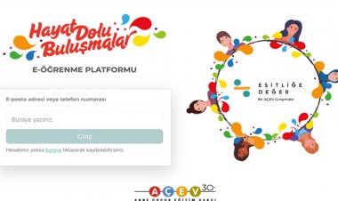 AÇEV'in E-Öğrenme Platformu Erişime Açıldı